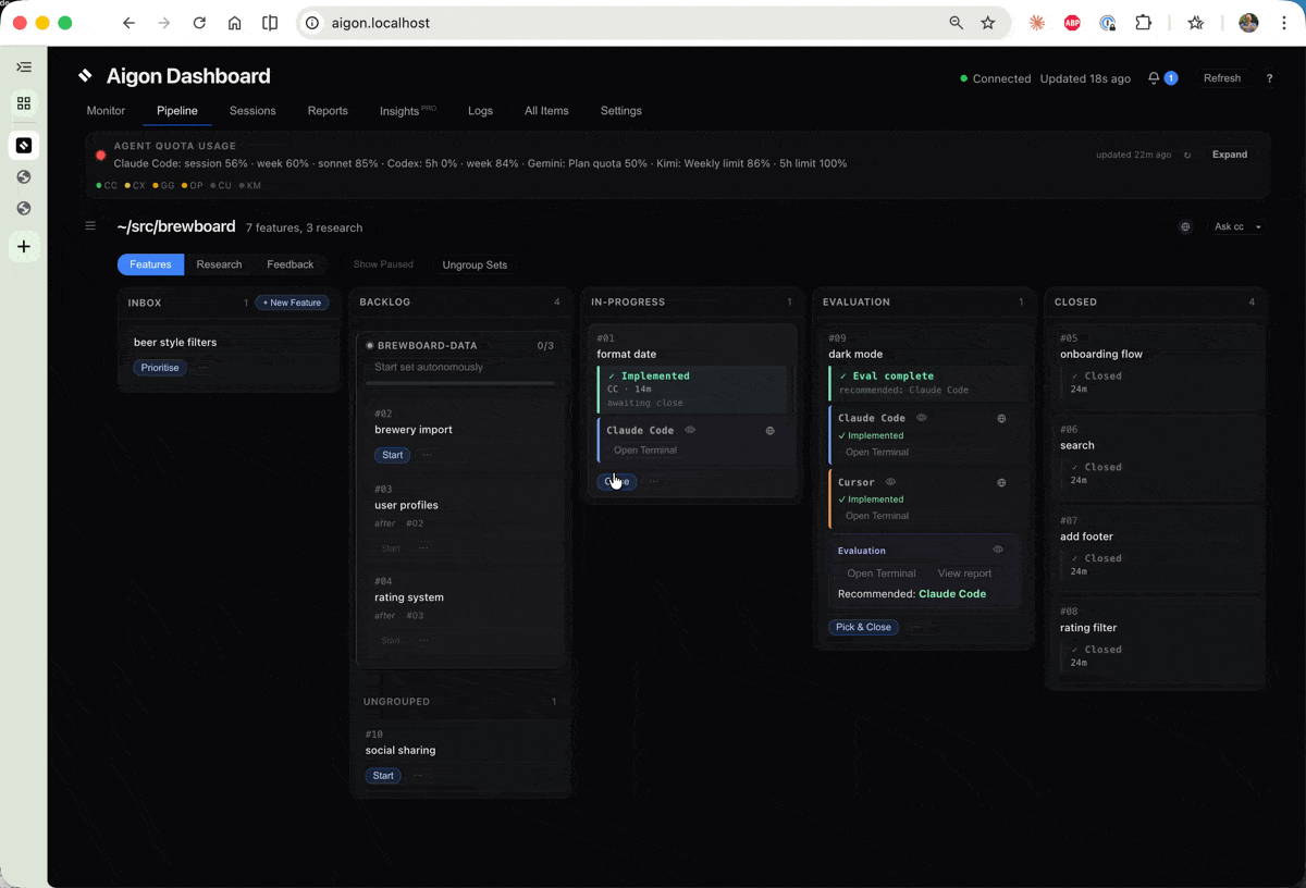 Evaluation complete — winner merged
