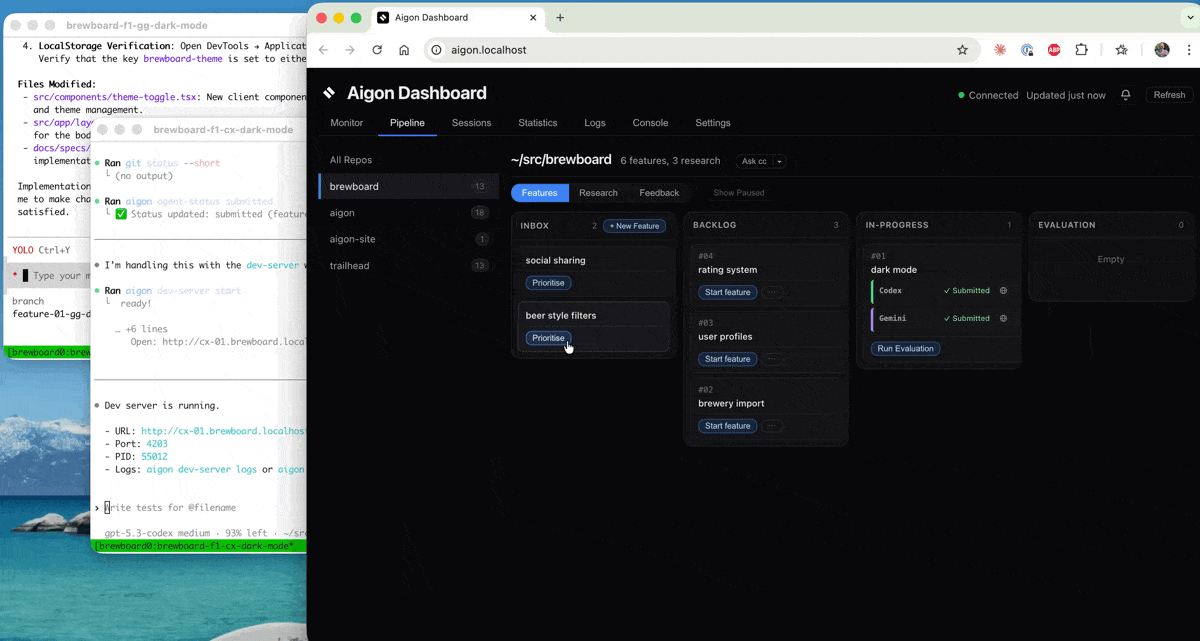 Claude Code evaluating the implementations